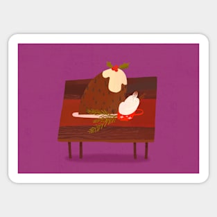 Christmas Pudding Sticker